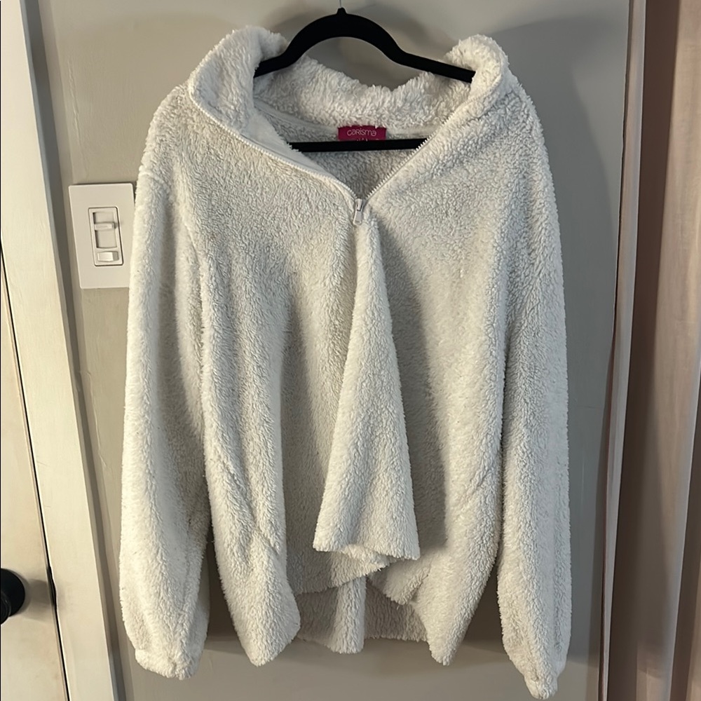 Cozy White Fleece Jacket